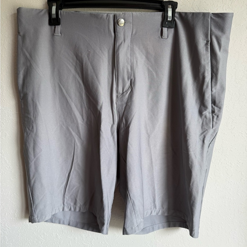 Men’s 36” Gray Adidas Lightweight Athletic/Activewear Golf Shorts